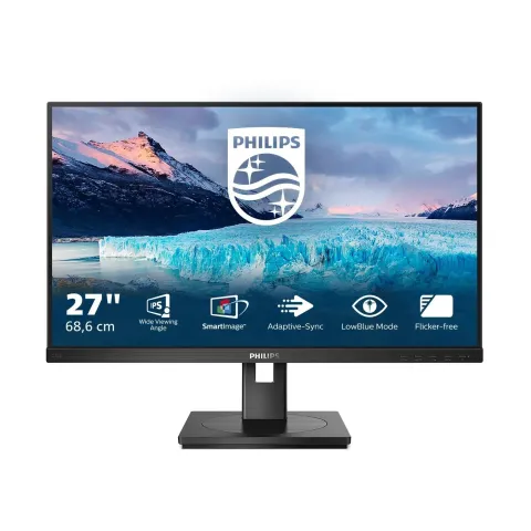 Philips 272S1M/00 27‑inch Full HD IPS Monitor - 75Hz, 4 ms, USB 3.2 Hub - 272S1M/00