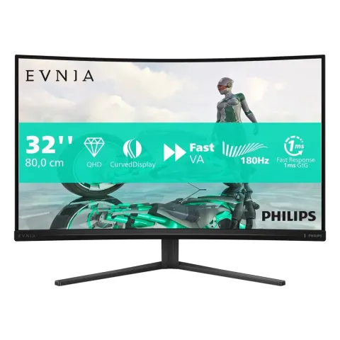 Philips 32M2C3500L 31.5" QHD Curved Fast VA 180Hz Gaming Monitor