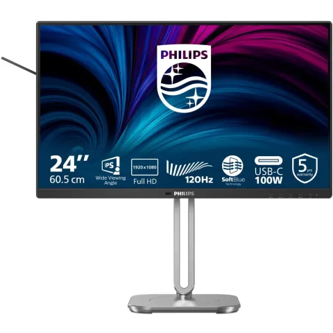 PHILIPS Monitor - 24B2U4301/00 - 60.45 cm (23.8") diagonal, 1920x1080, HDMI, DP, USB