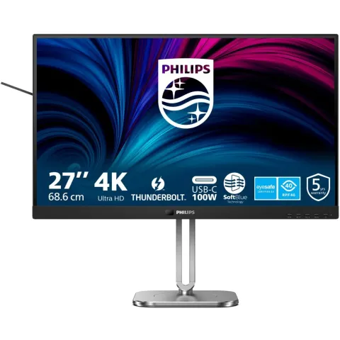 Philips Monitor - 27B2U6903 - 68.5 cm (27.0"), 16:09, 2xHDMI+DP+USB, Black Gray