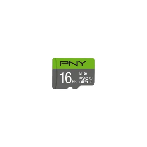 PNY Elite MicroSD Card - 16GB, Adapter Included, 85 MB/s