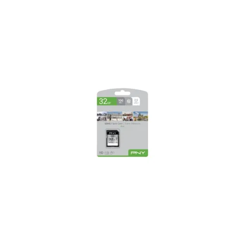 PNY Elite SDHC Memory Card - 32 GB - UHS-I U1 (Class 10) - Black