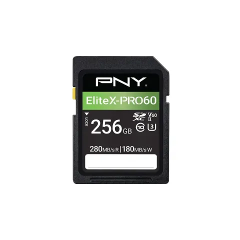 PNY X-PRO SDXC Card - X-PRO - 256GB, UHS-II, V60, Class 10