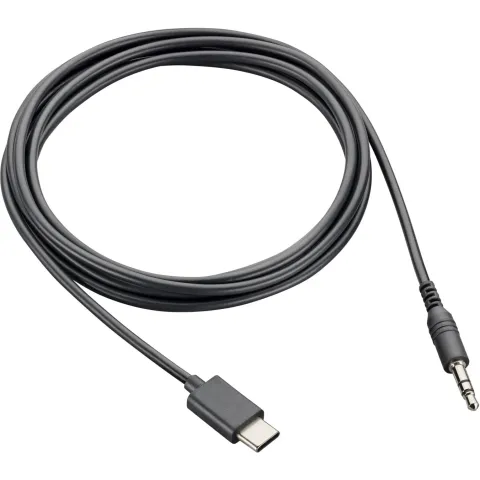 Poly Voyager Surround 80/85 UC - 3.5mm Audio Adapter Cable - Black