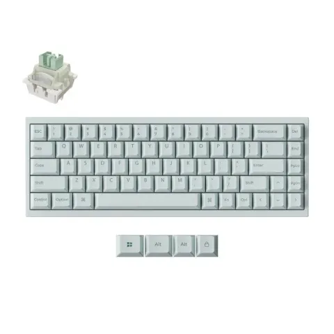 Keychron Q16 HE (Q16HW-L1) QMK Ceramic Custom Hall Effect Keyboard RGB Lime Switch 65% US Green