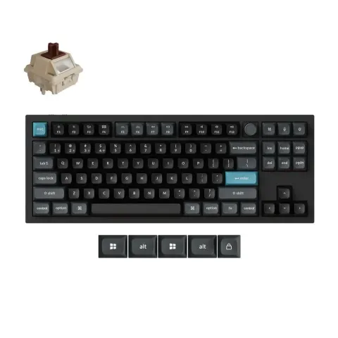 Keychron Q3 Ultra (Q3U-M3) ZMK RGB 8K Wireless Custom Mechanical Keyboard-Brown Switch 80% US