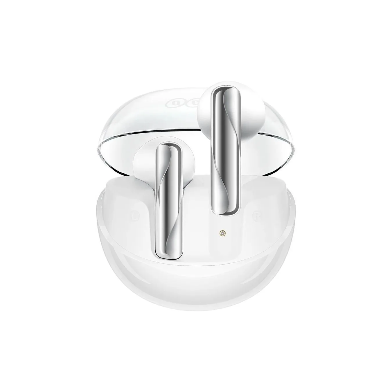 QCY Ailypods Clear White - Ailypods - 13mm Driver, ENC Wind Cancel, NCVM Air Case, TWS BT