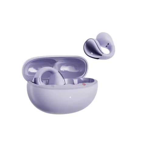 QCY Crossky C30 Purple Open Ear Earclip - QT33 - BT 5.4 Dual Connection, Bass Enhance Algo