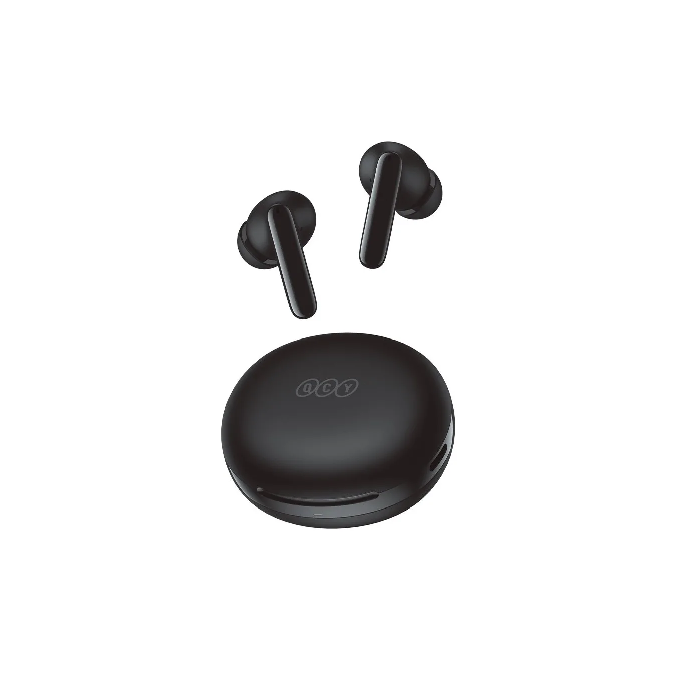 QCY T13 ANC 2 Black - TWS Earbuds with 28dB ANC, 10mm Driver, BT 5.3, 30h Playtime