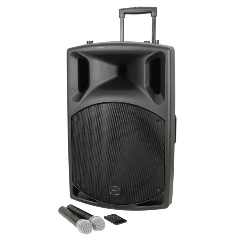QTX Portable PA - QX15PA-Plus - Portable PA 15'' BT USB UHF Mic 178.857UK