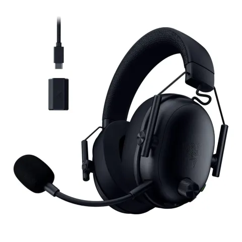 Razer BlackShark V3 Wireless Gaming Headset - Black, 70h Battery, USB 2.4GHz
