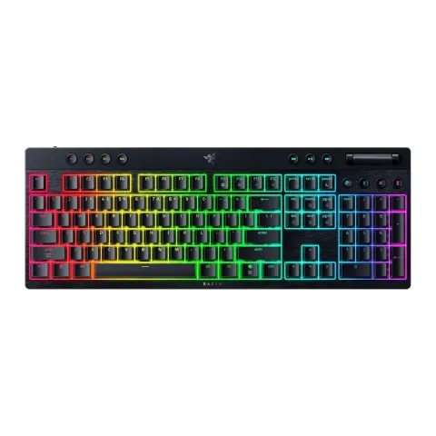 Razer BlackWidow V4 Low Profile HyperSpeed Wireless RGB Gaming Keyboard - Green Switch