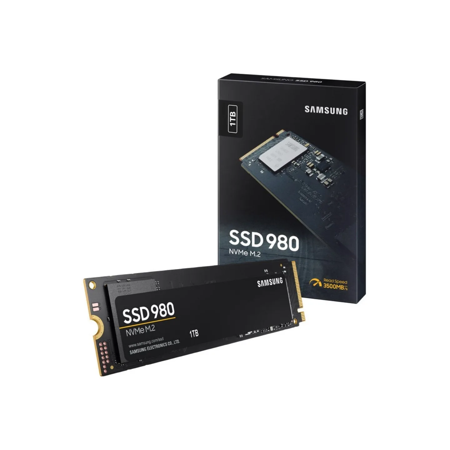 Samsung 980 1TB M.2 2280 NVMe SSD - PCIe 3.0 x4 3500 MB/s - MZ-V8V1T0BW