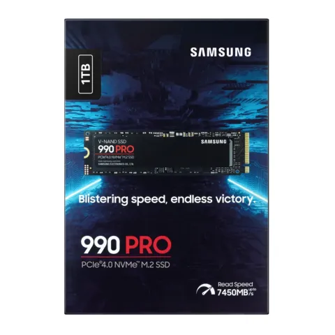 Samsung 990 PRO 1TB M.2 NVMe SSD - PCIe 4.0 x4 7450 MB/s - MZ-V9P1T0BW