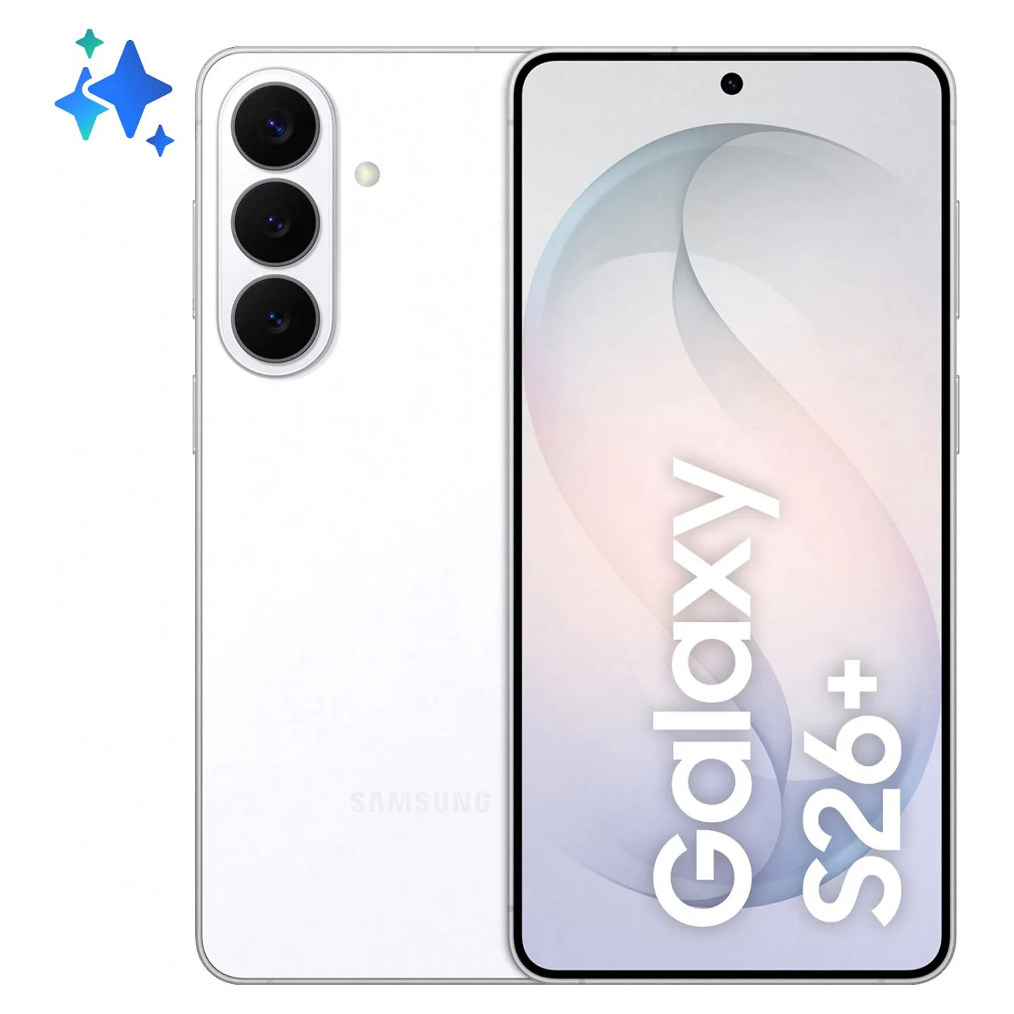 Samsung Galaxy S26+ 256GB White 16.91cm (6.7') OLED Display. Android 16. 50MP Triple-Kamera