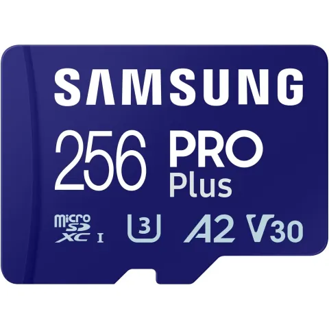 Samsung PRO Plus microSDXC 256GB + USB card reader - 180 MB/s