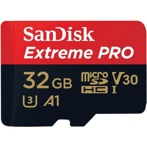 SanDisk Extreme Pro MicroSDHC 32GB with Adapter - Up to 100 MB/s