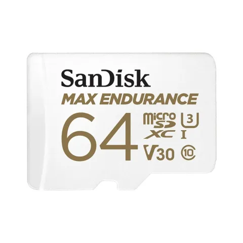 SanDisk Max Endurance MicroSDXC 64GB - Adapter Included - up to 100 MB/s