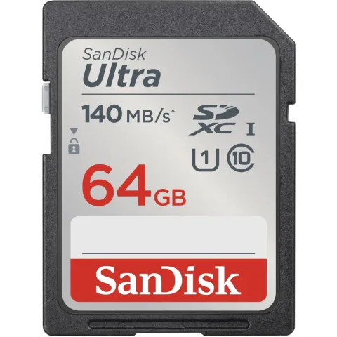 SanDisk Ultra SDXC 64GB - 140MB/s