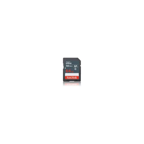 SanDisk Ultra SDXC 64GB - Class 10 UHS-I (U1) - 100 MB/s - Grey/Red