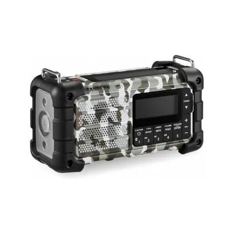 Sangean MMR-99 DAB+ Artic Camo Notfall Kurbel Solar Radio