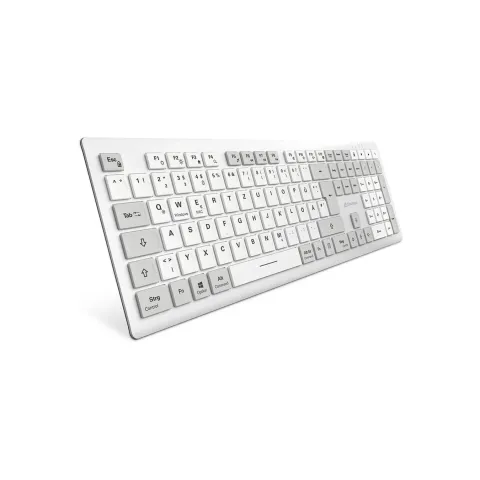 Sharkoon OfficePal - K30W - DE Layout White Rubberdome Keyboard