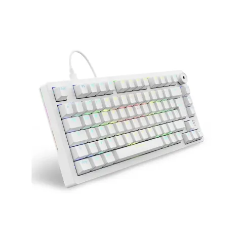 Sharkoon Skiller SGK25 Keyboard - SGK25 - White, Compact gaming keyboard