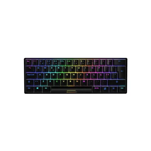 Sharkoon SKILLER SGK50 S4 - SGK50 S4 - Black, 60% wired RGB Kailh Red