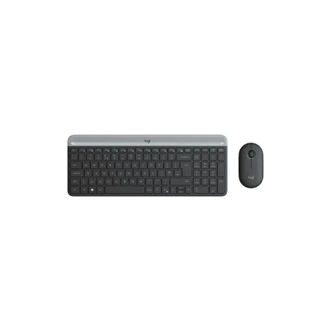 SLIM WRLS KEYBOARD MOUSE COMBO - MK470 - Graphite, AZERTY, 2.4 GHz RF Wireless