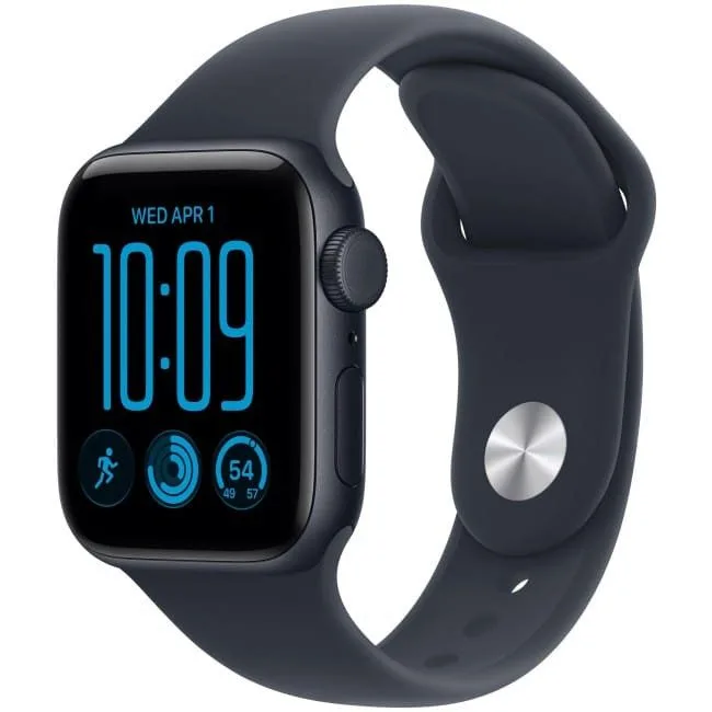 Apple Watch SE 3 GPS + Cellular 40mm Midnight Aluminium Case | Navy Blue Sport Band - S/M
