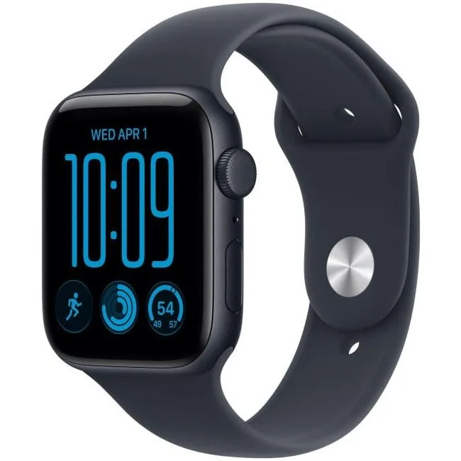 Apple Watch SE 3 GPS + Cellular 44mm Midnight Aluminium Case | Navy Blue Sport Band - M/L