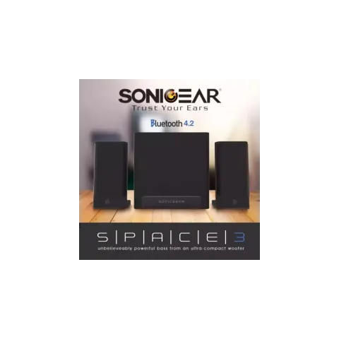 SonicGear Speakers - Space3 - 2.1 Hi-Fi BT USB FM Speakers 40W
