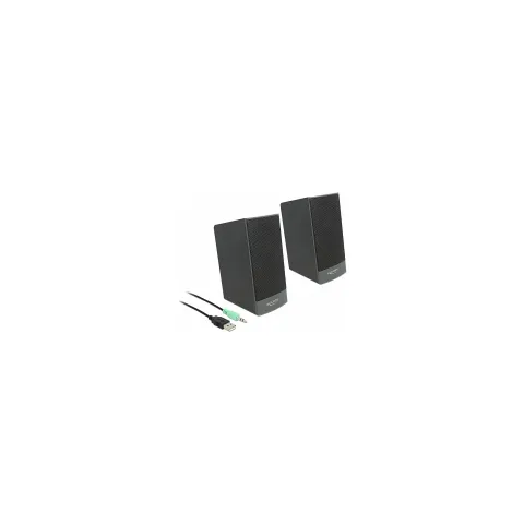 Stereo 2.0 PC Lautsprecher mit 3.5 mm Klinkenstecker und USB Stromversorgung