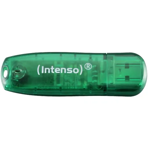 STICK 8GB USB 2.0 Intenso - 3502460 - Rainbow Line Green