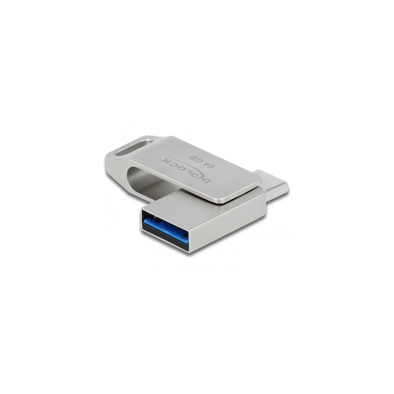 STICK DELOCK USB 3.2 Gen 1 USB-C + USB-A Flash Drive 64GB - Metal Housing