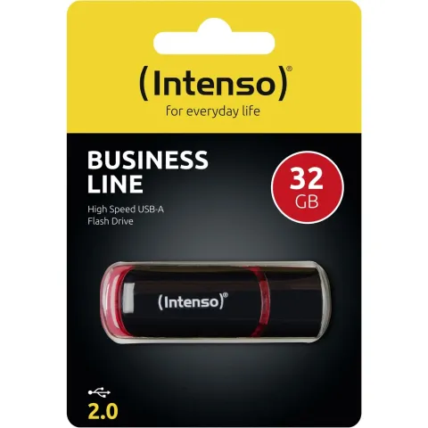 STICK Intenso Business Line - 32 GB USB 2.0 Cap - Black/Red