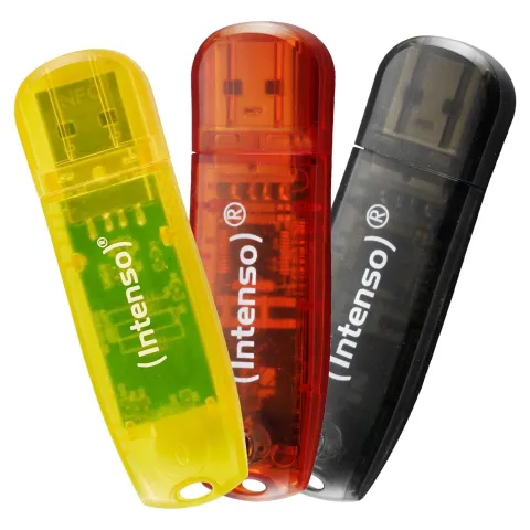 Intenso Rainbow Line 3x32GB USB 2.0 Flash Drive - 3502483