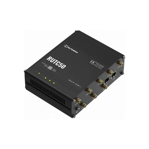 Teltonika Networks RUTC50 V2 5G Router - Wi‑Fi 6, 5x Gigabit Ethernet, Dual SIM + eSIM - RUTC50210000