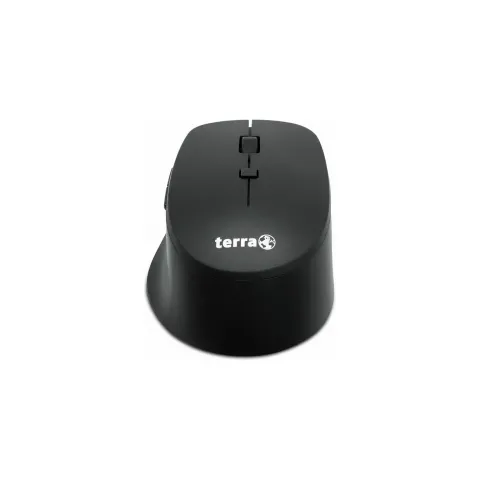 TERRA Mouse 4000 Wireless Silent USB black 6-Tasten Maus, für Rechtshänder