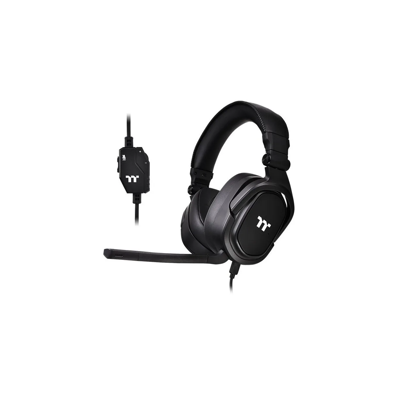Thermaltake Argent H5 Stereo Gaming Headset - Black - Wired 3.5mm, Boom Mic, 32Ω