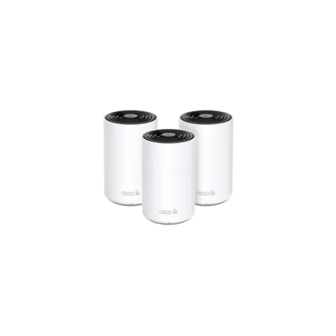 TP-Link Deco X75 AXE5400 Mesh Wi-Fi 6E System - 3-Pack - White, Tri-band, 1.7 GHz Quad-Core CPU