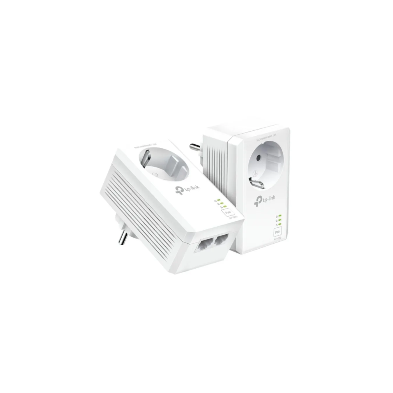 TP-Link Powerline Adapter Kit - TL-PA7027P KIT - AV1000 HomePlug AV2, 2x Gigabit Ports, Passthrough Socket