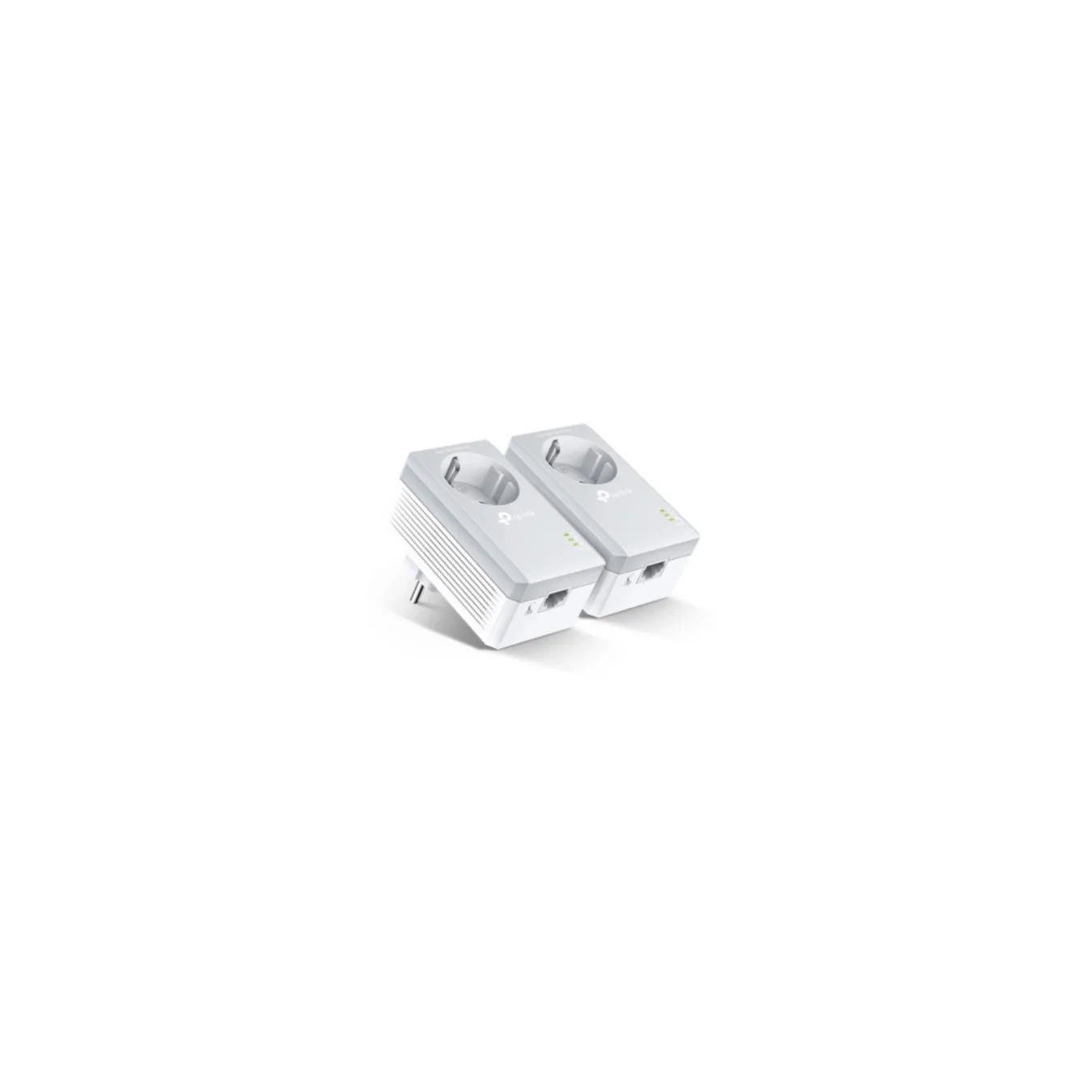 TP-Link Powerline Nano Adapter - TL-PA4010P KIT - 500Mbps, Passthrough Outlet, 1x Fast Ethernet, White