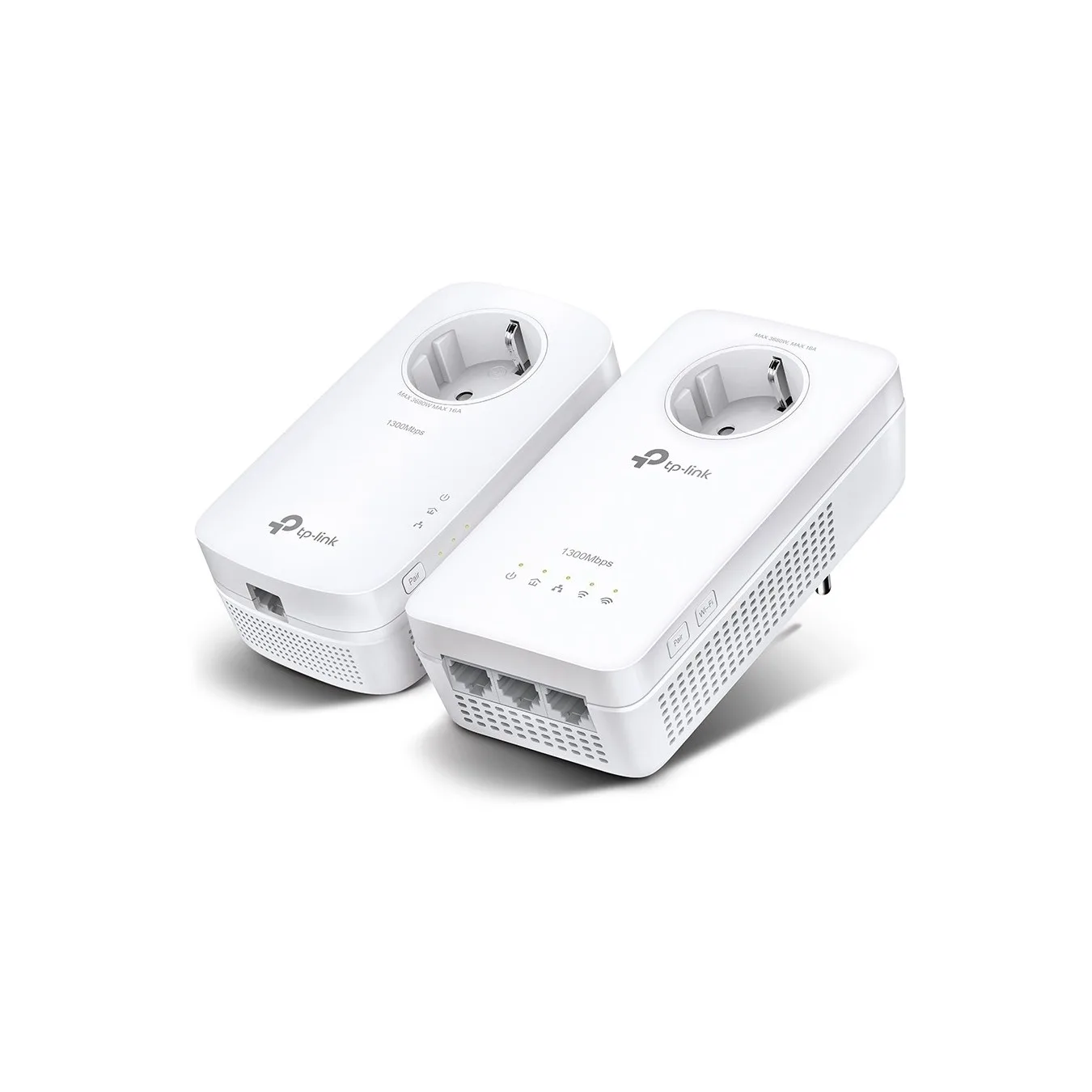 TP-LINK Powerline TL-WPA8631P Kit - AV1300-AC1200 - 1x Gigabit Ethernet, MIMO, AV2, Wi-Fi AC, Passthrough