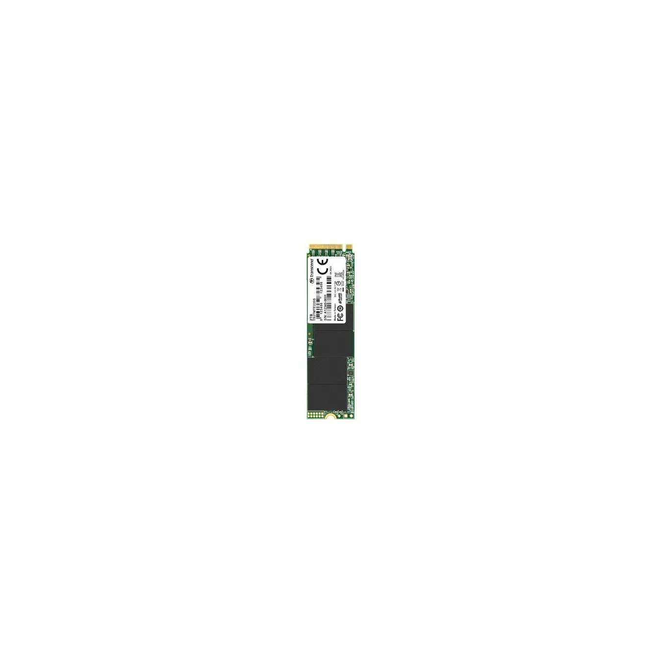 TRANSCEND 2TB M.2 2280 PCIe Gen3x4 M-Key 3D TLC with Dram -