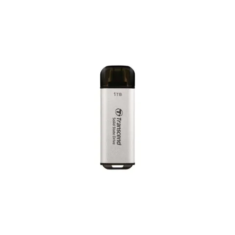 TRANSCEND ESD300S 1TB External SSD USB 10Gbps Type-C Silver - ESD300S - 1TB, USB-C, USB 3.2 Gen2, Silver