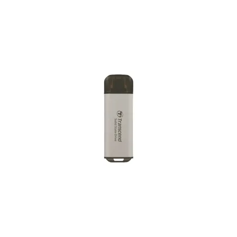 TRANSCEND ESD300S 512GB External SSD - ESD300S - Silver, USB-C, 10Gbps