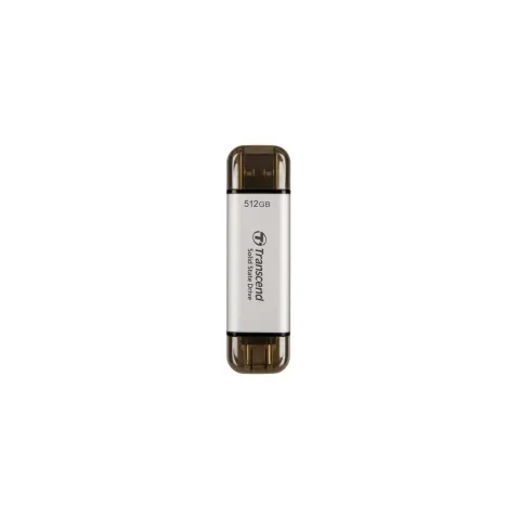 TRANSCEND External SSD USB 10Gbps Type-C - ESD310S - Silver, 512GB