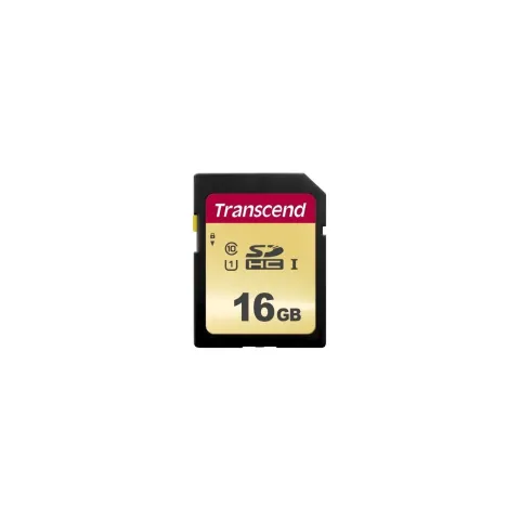 Transcend SDHC Card - (SDC500S) - 16GB, 95 MB/s read, 60 MB/s write