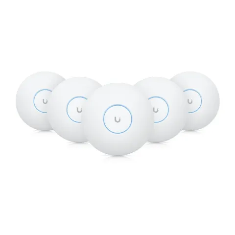 Ubiquiti U7-Pro - 5-Pack - Tri-Band Wi‑Fi 7 Access Point, White, 5700 Mbps